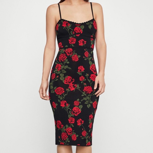 BCBGMAXAZRIA Womens La Rosa Lace Dress